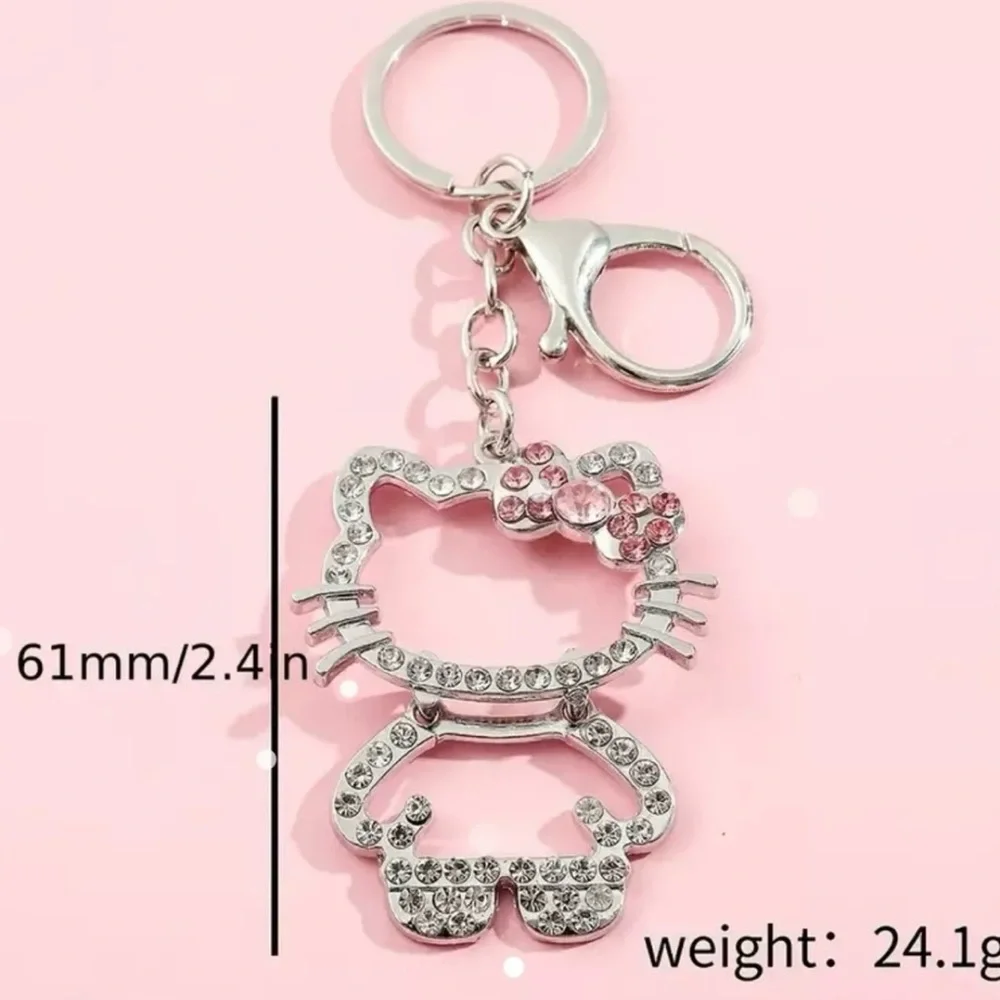 Hello Kitty Rhinestone Keychain - Picture 3 of 4
